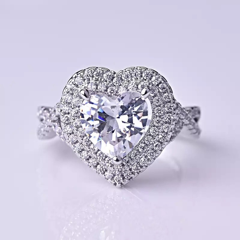 Sterling silver 925s stamped engagement ring